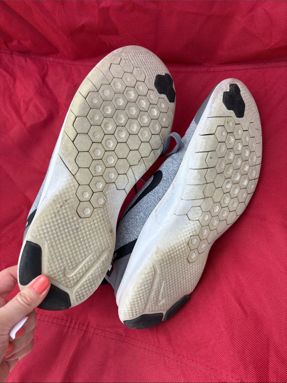 Nike Gray and Black Running Sneakers